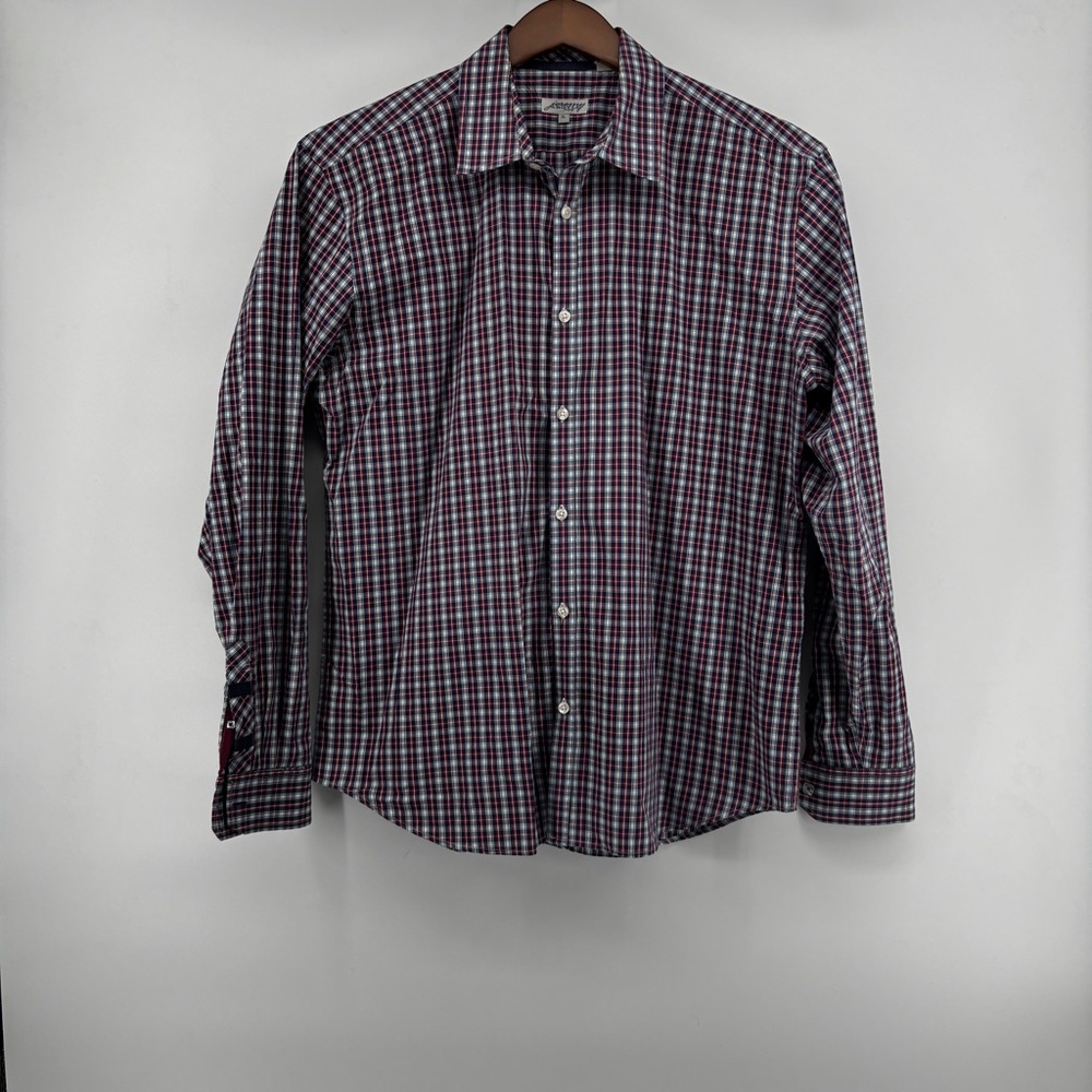 Jeremy argyle NYC Mens Multicolor plaid LS Button Down Shirt‎ Size XL